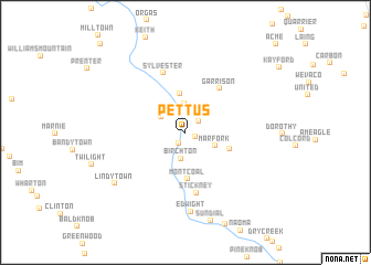 map of Pettus