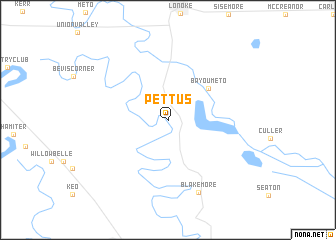 map of Pettus