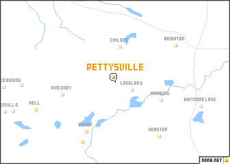 map of Pettysville