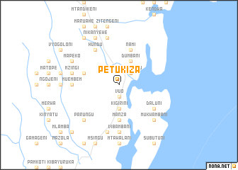 map of Petukiza