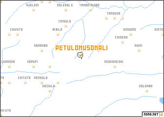 map of Petulo Musomali