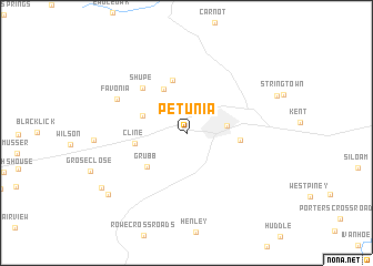 map of Petunia