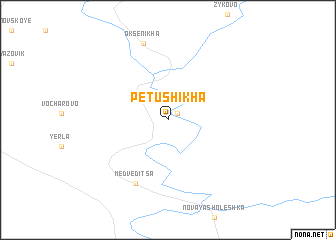 map of Petushikha