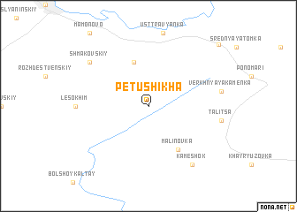 map of Petushikha