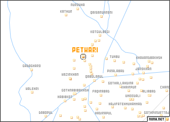 map of Petwāri