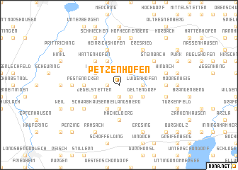 map of Petzenhofen