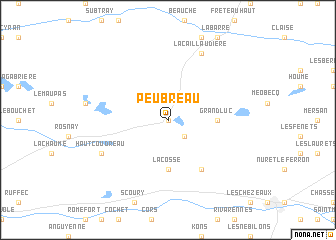 map of Peubreau