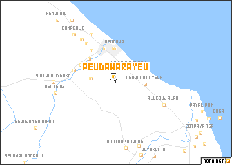 map of Peudawarayeu