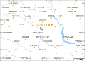 map of Peugueffier