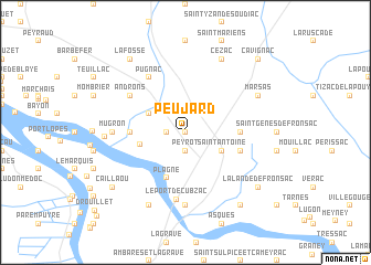 map of Peujard