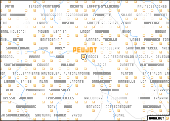 map of Peujot