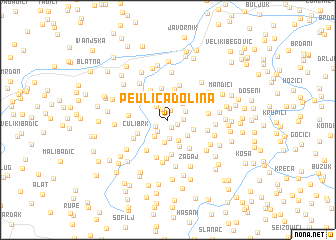 map of Peulića Dolina