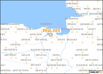 map of Peulven