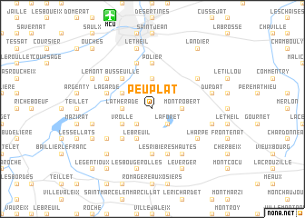 map of Peuplat