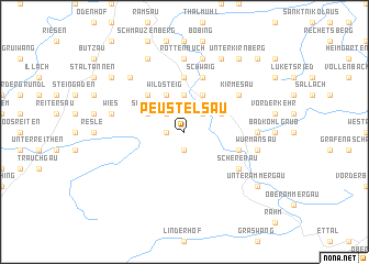 map of Peustelsau