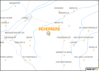 map of Peveragno