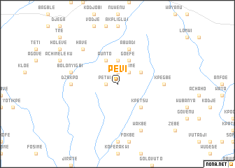 map of Pevi