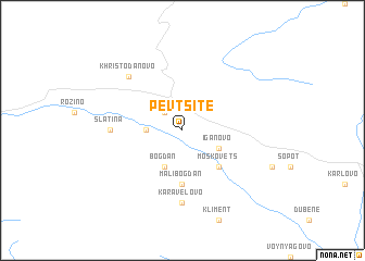 map of Pevtsite