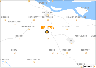 map of Pevtsy