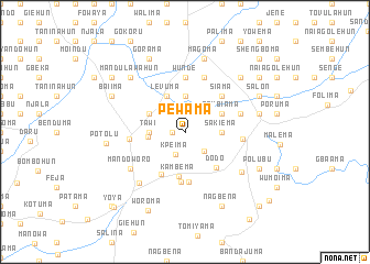 map of Pewama