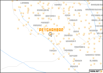 map of Peyghambar