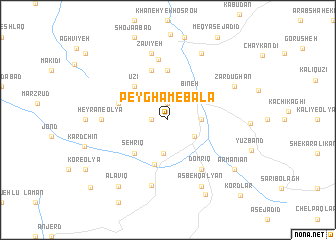 map of Peyghām-eBālā