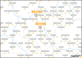 map of Peyima