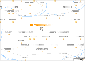 map of Peypin-dʼAigues