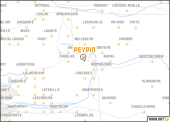 map of Peypin
