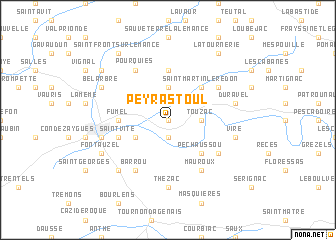 map of Peyrastoul