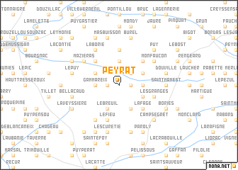 map of Peyrat