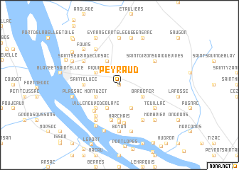 map of Peyraud