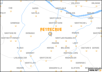 map of Peyrecave