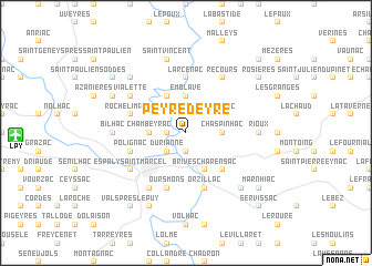 map of Peyredeyre