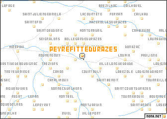 map of Peyrefitte-du-Razès
