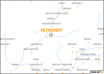 map of Peyremont