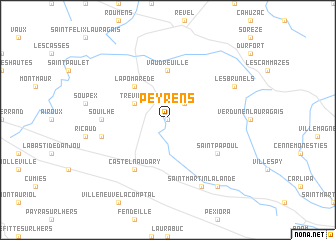 map of Peyrens