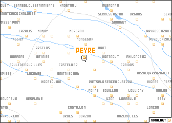 map of Peyre