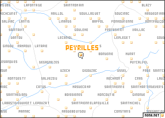 map of Peyrilles