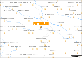 map of Peyroles