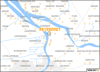 map of Peyronnet