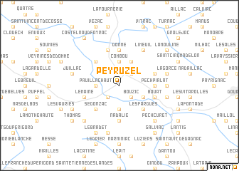 map of Peyruzel