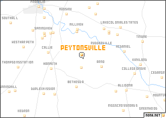 map of Peytonsville