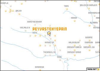 map of Peyvasteh-ye Pā\