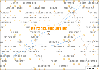 map of Peyzac-le-Moustier