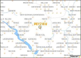 map of Peyzieu