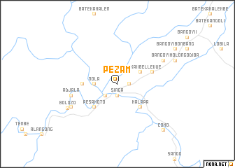 map of Pézam