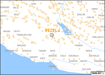 map of Pezelj