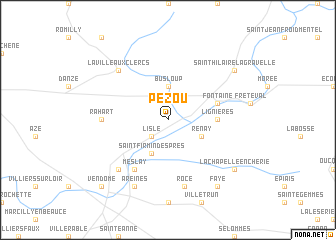 map of Pezou