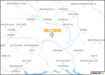 map of Pezzana